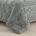 thumbnail image 5 of JML 3 Piece Tufted Comforter Set King,1 Comforter,2 Pillowcases, Geometric Design, Grey, 5 of 5