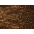thumbnail image 1 of Ahgly Company Machine Washable Indoor Rectangle Transitional Mahogany Brown Area Rugs, 4' x 6', 1 of 7