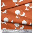 thumbnail image 3 of Soimoi Crepe Silk Fabric Bamboo Tree,Moon & Stork Bird Print Fabric by Yard 42 Inch Wide, 3 of 3