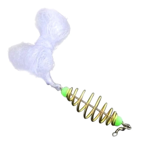 ziyahi Filet de Pêche Nouveau Design d'Hameçon en Cuivre à Ressort Piège Perle Lumineuse Banc de Pêche Filet Montages en Acier Inoxydable Outils Pivotants Taille 6&3 Taille 6 1 Ensemble
