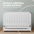 thumbnail image 3 of Graco Melrose 5-in-1 Convertible Baby Crib with Drawer, White, 3 of 16