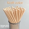 thumbnail image 2 of Apmemiss Disposable Degradable Paper Straw Beverage Party Dessert Cake Decoration(200pc), 2 of 2