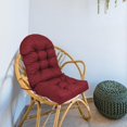 thumbnail image 4 of jinwen High Back Patio Chair Cushion Indoor Outdoor High Back Rocking Chair Cushion Red, 4 of 7