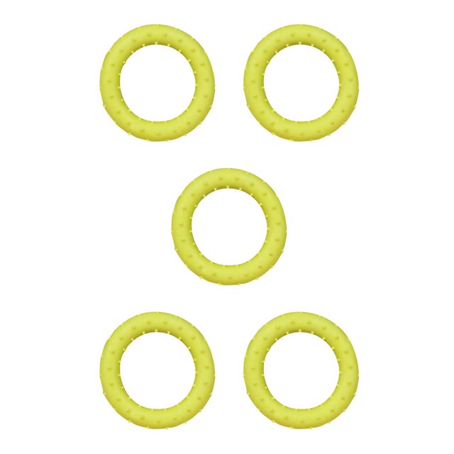 crativent Random Color Pet Dog Toys Rubber Clean Teeth Chew Training Interactive Toy N 1pcs 5Set