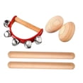 thumbnail image 4 of Wooden Music Educational Set Problem Solving Skills Early Learning Percussion 3pcs, 4 of 7