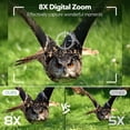 thumbnail image 4 of Jumelles de Vision Nocturne 4K, Lunettes de Vision Nocturne Infrarouges Numériques HD Ruaiok, Lunettes de Vision Nocturne à Zoom 8X pour Adultes Chasse Camping, 4 of 8