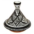 thumbnail image 1 of Moroccan Handmade Serving Tagine Exquisite Ceramic With Vivid colors Original 8 inches Across, 1 of 4