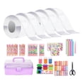 thumbnail image 3 of Baohd Blow Bubbles Double Sided Tape Waterproof Tapes Strips Transparent Tape 5cm with Storage Box 5PCS Clear, 3 of 9