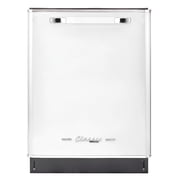 Unique 24" Classic Retro Dishwasher Marshmallow White