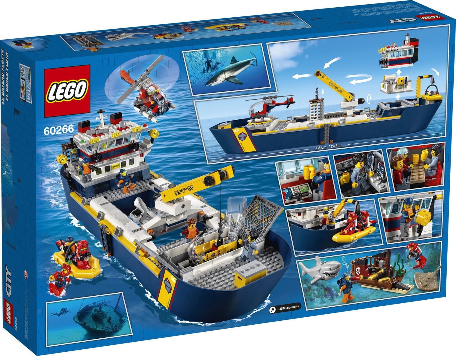 LEGO City Ocean Exploration Ship 60266 Toy Building Kit (745 Pieces)