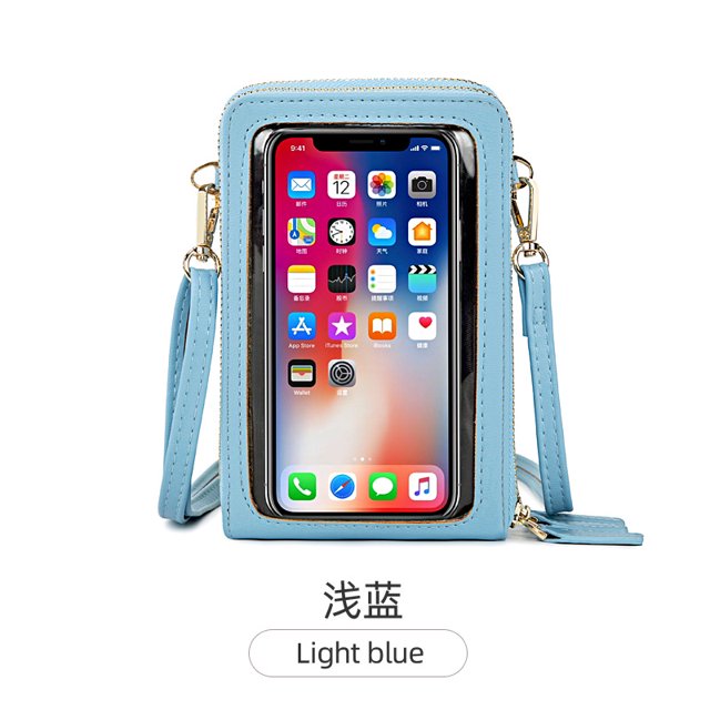 DAMAIE Sac à Main Poignet pour Femmes à Écran Tactile, Petit Portefeuille Portefeuille avec Protection RFID, Sac Bandoulière pour Téléphone