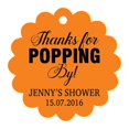 thumbnail image 1 of 100 PCS Personalized Baby Shower Favors Tags Custom Quote Thank You For Popping By Baby Shower Gift Hang Tags, 1 of 1