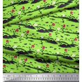 thumbnail image 2 of Soimoi Polyester Crepe Fabric Insect,Leaves & Floral Artistic Printed Fabric 1 Yards 52 Inch Wide, 2 of 3