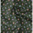 thumbnail image 1 of Soimoi Green Poly Georgette Fabric Insect Decor Fabric Printed Yards 52 Inch Wide, 1 of 6