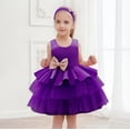 thumbnail image 1 of Robes pour Petite Fille Robe en Tulle à Volants Robes d'Été pour Filles Robe Chic pour Filles Vêtements d'Été pour Filles 90, 1 of 3