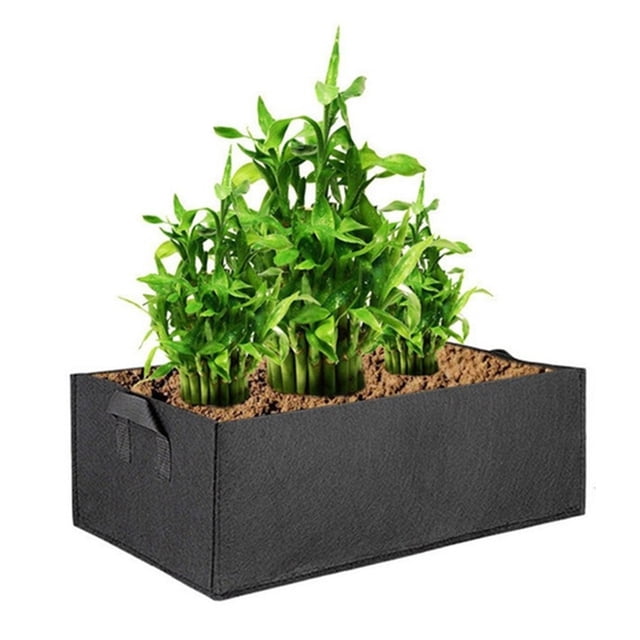 RXIRUCGD Fabric Raised Garden Bed Rectangle Breathable Planting Container Bag