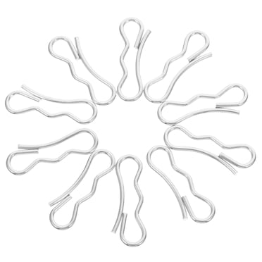 KAKOWELY 10pcs Metal Snow Blower Cotter Pins For Electric Snow Remover And Lawn Mower Support Bracket Universal Snow Blower Key Set Snow Blower Gas Powered Parts,1.34X"X0.47"X0.06"