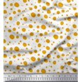 thumbnail image 1 of Soimoi Gold polyester Crepe Fabric Dots Dots Print Fabric by the Yard 52 Inch Wide, 1 of 5