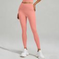 thumbnail image 4 of Miqool Womens High Waist Ankle Yoga Leggings Workout Tummy Control Soft Bike Pants with Two Pockets, 4 of 5
