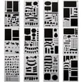 thumbnail image 3 of Plastic Planner Stencils Journal Notebook Diary Scrapbook DIY Drawing Template, Czzoypi Plastic Planner Stencils Journal Notebook, 3 of 7