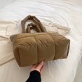 thumbnail image 2 of Women Light Shopping Bag Solid Color Large Capacity Soft Ladies Girls Trendy Bag, 2 of 9