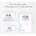 thumbnail image 3 of Inkdotpot Set Of 30Gender Reveal Baby Shower Invitations-Diaper Raffle Tickets And Baby Shower Book Request Cards Its a Boy Its a girl Invites, 3 of 8