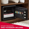 thumbnail image 4 of SentrySafe Fireproof and Waterproof Large Safe with Digital Keypad, Override Key, and Adjustable Shelf for Home, Dorm, or Office, 0.81 Cubic Feet, FPW082HSB, 4 of 4