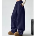thumbnail image 1 of Cameland Womens Solid Color Waterproof Overalls Zipper Pocket Lightweight Travel Sweatpants Trousers, 1 of 3