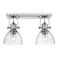 thumbnail image 1 of Golden Lighting 3118-2SF CH-SD Hines 2 Light in Chrome with Seeded Glass, 1 of 2