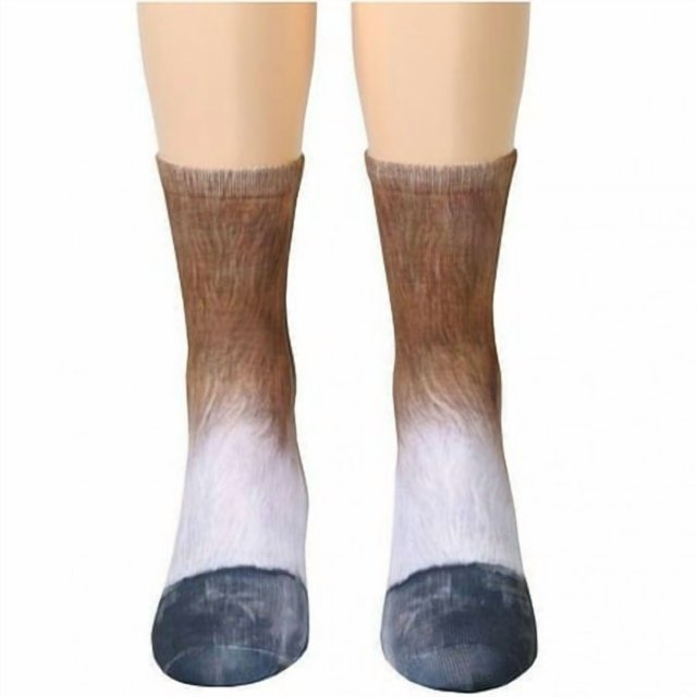 Shengyu Animal Feet Pattern Stimulation Children Kid Mid Calf Long Socks Unisex Funky Socks