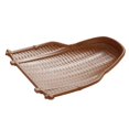 thumbnail image 3 of GUOOL Vintage Melamine Knitting Plate Straw Container Kitchen Fruit Tray Multi Brown Brown 30cm, 3 of 6