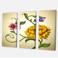 thumbnail image 1 of Designart - Flowers and Leaves - Floral Canvas Art Print, 1 of 1