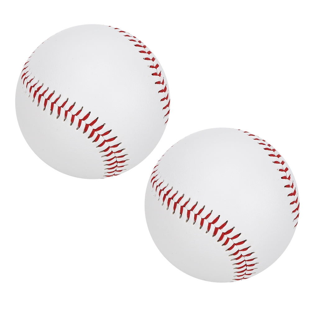 Soft Baseballs, 2Pcs PU  Training Ball Soft Ball Soft Baseball Practice Ball Wear  Base Ball Batting