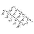 thumbnail image 1 of Unique Bargains Pince Rigide de 32 mm pour Sangle de Tuyau, 10 Pcs Pince à Tube en U à Deux Trous en Acier Inoxydable 304, 1 of 5