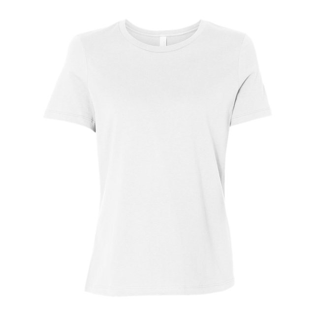 BELLA+CANVAS 6400 - T-Shirt en Jersey à Manches Courtes Décontracté, P, Blanc