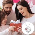 thumbnail image 4 of Dvkptbk Necklaces for Women Mom Letters Heart Shaped Necklace Love Heart Mom Pendant Necklace Jewelry Gifts Mothers Day Gifts (Red), 4 of 5