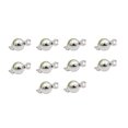 thumbnail image 1 of fastboy 10 Pieces Professional Portable Jewelry Decoration with Buckle Assortment Metal Jewellery Making Decor Handmade Silver 10mm, 1 of 8