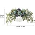 thumbnail image 2 of ORUYROP 30 Inch Decorative Floral Swag,Spring Rose Swag with Green Leaves and Welcome Sign,Artificial Floral Swag for Lintel Wedding Arch Home Party Garden Decor, 2 of 7