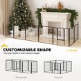 thumbnail image 4 of PawHut Parc pour Chien Robuste de 24 Pouces, Parc pour Animal Portable et Pliable avec 8 Panneaux, 4 of 10