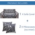 thumbnail image 4 of Sofa Covers Stretch Slipcovers Couch Cover Furniture Protector 4 seat, Dark Grey, 4 of 7