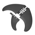thumbnail image 3 of Ensemble de Nageoires de Planche de Surf, PVC Durable Eco Friendly Surf Fin Léger 3PCS pour Planches de Surf Gonflables, 3 of 8