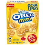 OREO, Mini Golden Cookies, Snack Pack of 6, 25g