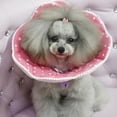 thumbnail image 3 of Collier Élisabéthain Léger et Ajustable pour Chiens et Chats Rose TG, 3 of 8