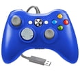thumbnail image 1 of LUXMO Xbox 360 Wired Controlle with Shoulders Buttons for Xbox 360/Xbox 360 Slim/PC Windows 7 8 10 Game (Blue), 1 of 13