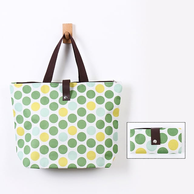 Sac de Magasinage Pliable Réutilisable / Fourre-Tout d'Épicerie Portable / Grande Capacité 10 kg / Polyester 600D / Rangement Compact / Sac de Magasinage Écoresponsable pour l'Épicerie, le Marché et les Voyages