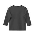 thumbnail image 4 of MeetoTime T-shirt Uni à Manches 3/4 et Col Rond pour Enfants, T-shirt pour Tout-Petits Garçons Filles 3-12 Ans, 4 of 5