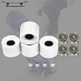 thumbnail image 4 of koolsoo Roues de Longboard et de Planche à Roulettes 78A avec 8 Pcs Roulements Entretoises Couvercle Blanc Or, 4 of 9