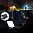thumbnail image 1 of stanreset USB Flashlight Portable Emergency Zoomable Torch Cordless Work Lighting Lamp Pocket Lantern Inspection Fill Light Purple Light, 1 of 8