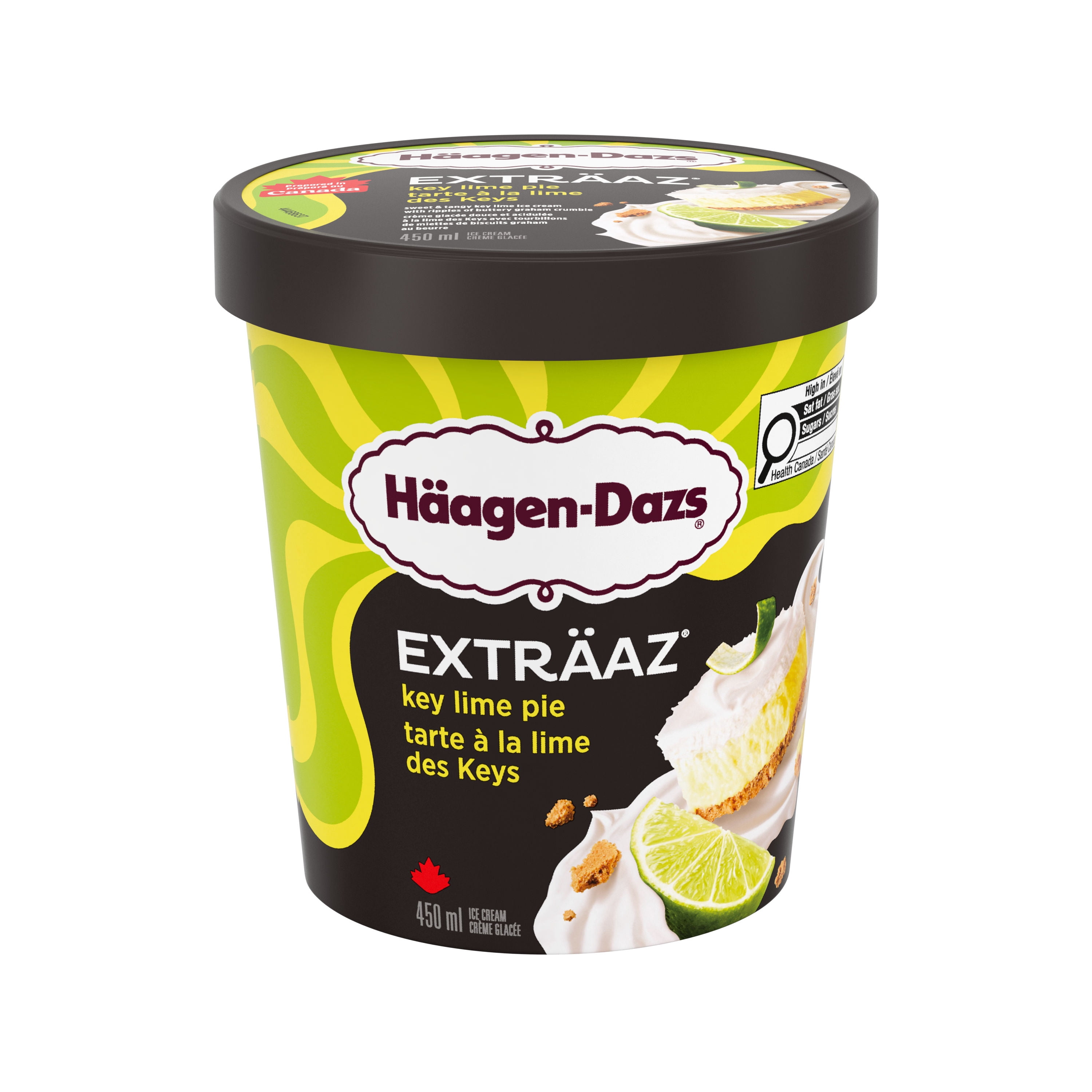 HAAGEN-DAZS EXTRÄAZ Key Lime Pie Ice Cream, With Graham Cracker