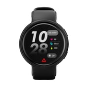Reebok Rush DELTA Fitness Tracker Smartwatch for Men & Women, AGPS, Heart Rate & SpO2 Monitor, 1.39” LCD Display, 80+ Sports Modes, 10-Day Battery, IP68 Water Resistant, Android & iOS, Midnight Black
